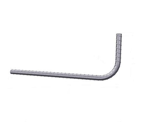 Shape Code 12 - Cut & Bent Rebar - Circular Bent L Bar - 10mm | Custom Order
