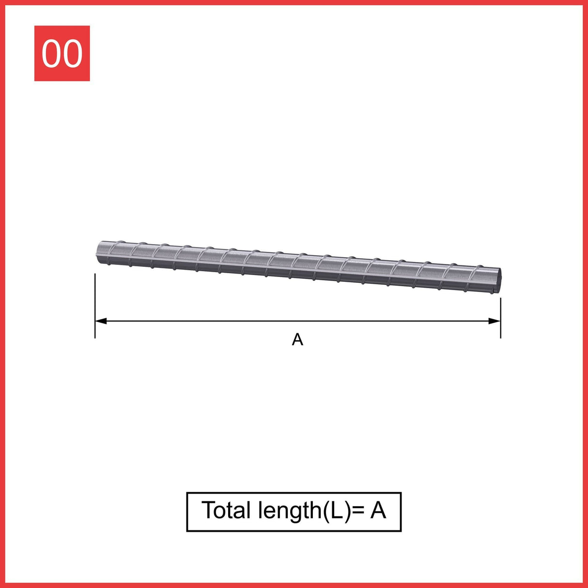 Custom Cut & Bent Rebar - Shape Code 00 - Calculation of Length