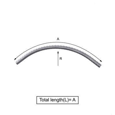 Custom Cut & Bent Rebar - Shape Code 67 - Bending Dimensions